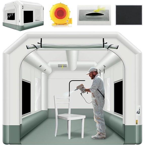 GORILLASPRO Inflatable Paint Booth Tent with Blower