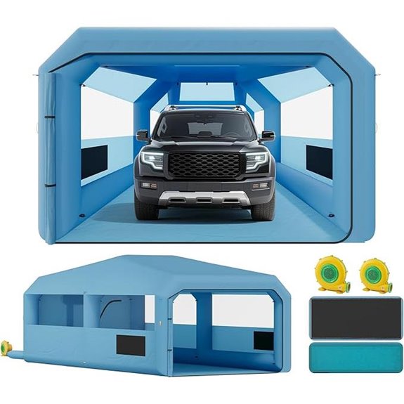 Albott Inflatable Paint Booth with Blowers & Filters