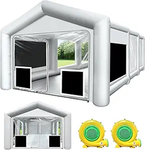 WZIIOT Inflatable Waterproof Paint Booth with Blowers