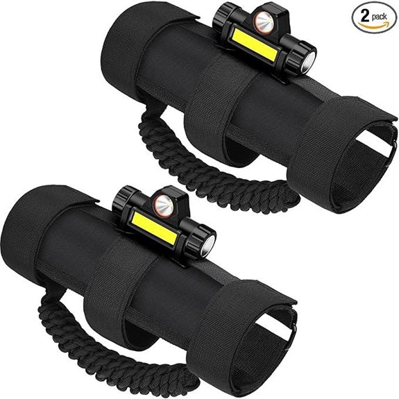 Moveland Jeep Roll Bar Handles with Light (2 Pack)