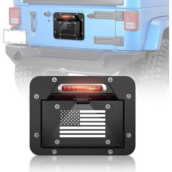 Jeep Wrangler JK Spare Tire Delete Plate Frame