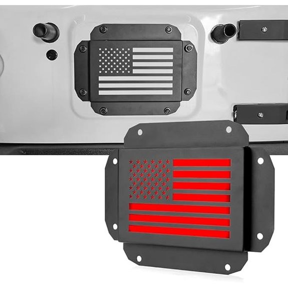 Jeep Wrangler License Plate Relocation Kit with LED