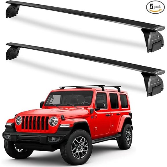 Tuyoung Lockable Roof Rack Cross Bars for Jeep