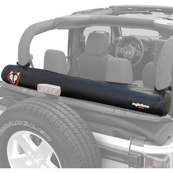 Rightline Gear 100J78-B Jeep Soft Top Window Storage Bag Black