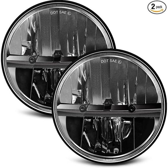 ZIMABLUE 7 LED Headlights (2 Pack) for Jeep & Truck