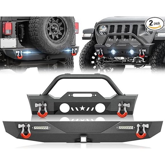 Wrangler JK Front and Rear Bumpers for Jeep