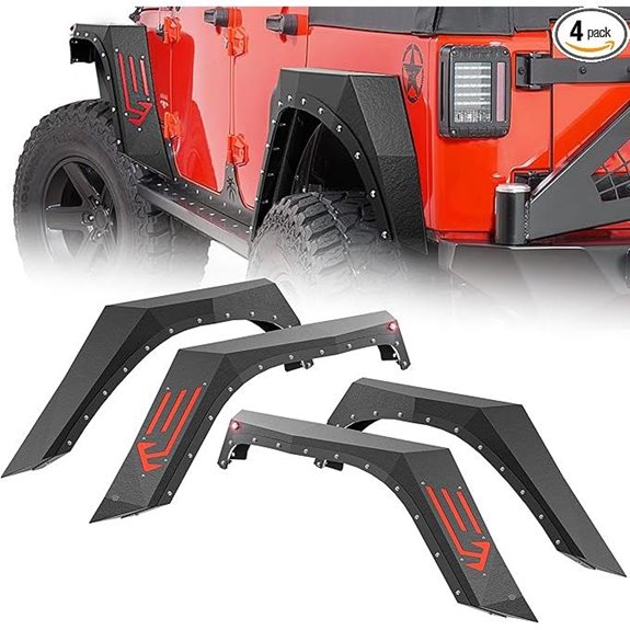 Fender Flares for 2007-2018 Jeep Wrangler JK JKU