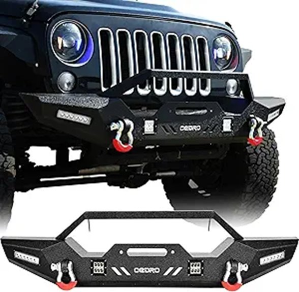 OEDRO Front Bumper for 2007-2018 Jeep Wrangler