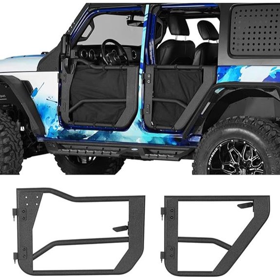 Hooke Road Tube Half Doors for Jeep Wrangler & Gladiator