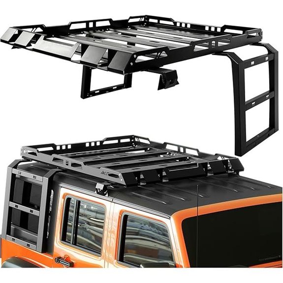 KUAFU Roof Rack Compatible with Jeep Wrangler JK