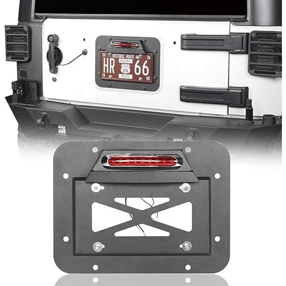 u-Box JK Tire Delete & License Plate Kit for Jeep Wrangler