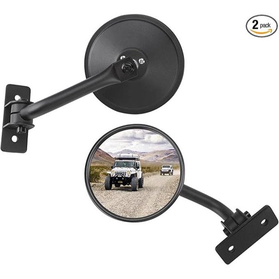 Upgraded Doorless Side Mirrors for Jeep Wrangler