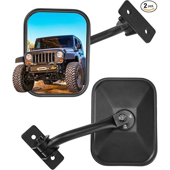 JOYTUTUS Off-Road Mirrors for Jeep Wrangler (1997-2018)