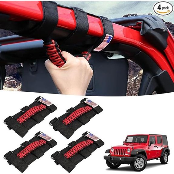 GAIZON 4-Pack Jeep Wrangler Paracord Grab Handles