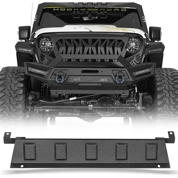 Hooke Road Front Skid Plate Armor for Jeep Wrangler