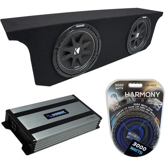 Jeep Wrangler Kicker Sub Box & Harmony Amp Bundle