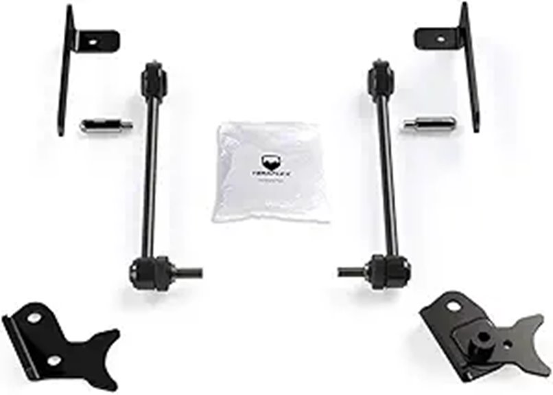 TeraFlex 1764000 JL | JT: Front Sway Bar Quick Disconnect Kit (0-4.5” Lift)
