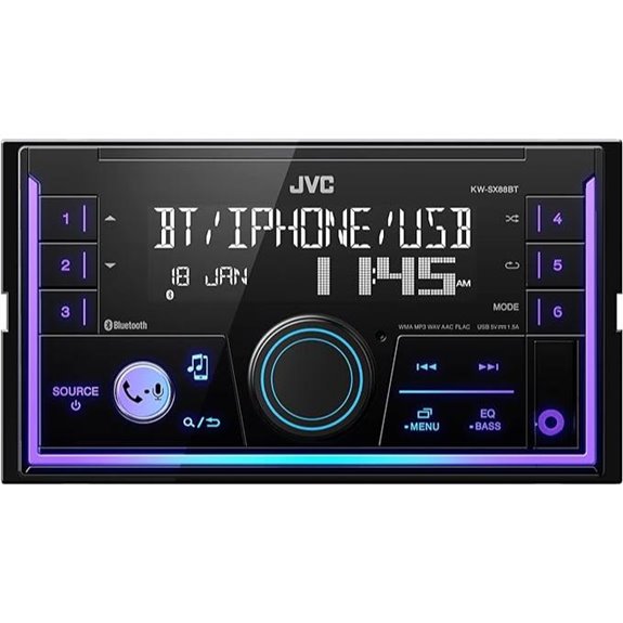JVC KW-SX88BT Bluetooth Double DIN Media Receiver