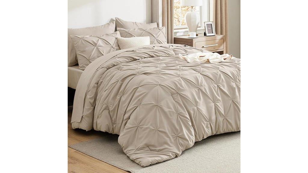 king beige comforter set