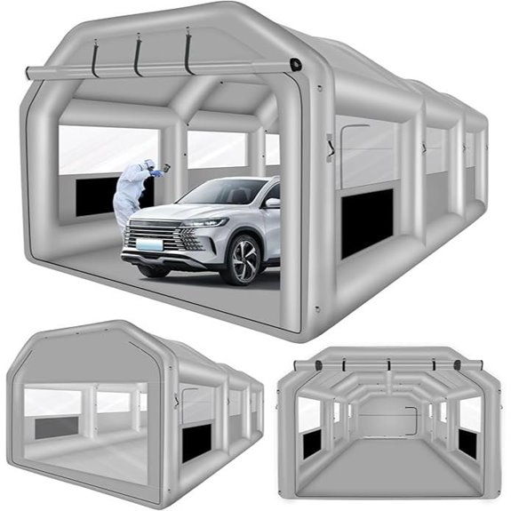 QILEBA Inflatable Car Paint Spray Booth (26x14.5x9.5ft)