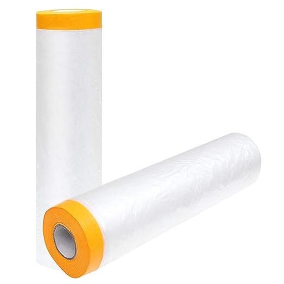 13Ft x 65Ft Plastic Painting Drop Cloth (2 Pcs)