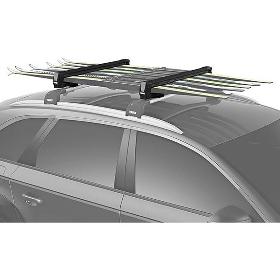 Thule SnowPack Ski/Snowboard Rack Large (6 Pr/4 Boards) Black