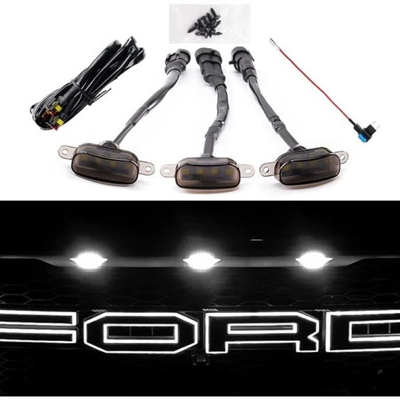 AUXLIGHT 3PCS LED Grille Lights for F150/Ram 1500
