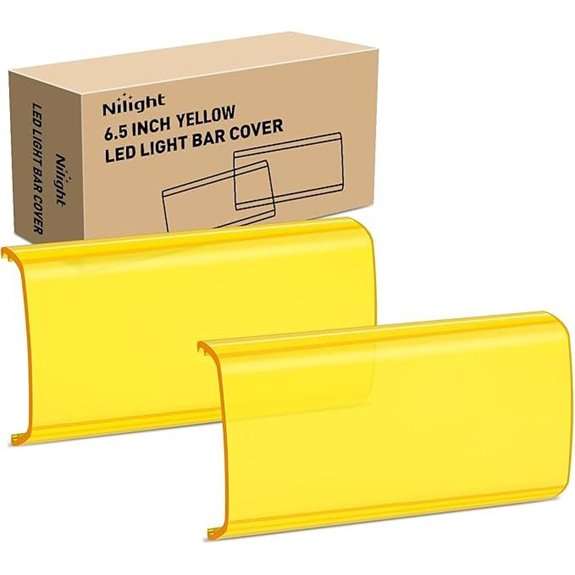 Nilight 6.5 Inch LED Light Bar Covers (2 PCS)