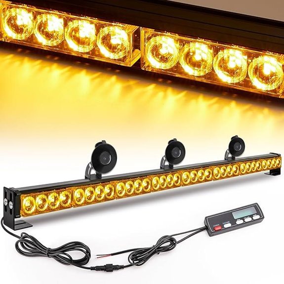 Traffic Advisor Light Bar with Flash Modes and LED Display