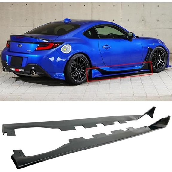 Toyota GR86/Subaru BRZ V2 Left Side Skirt Extension Kit