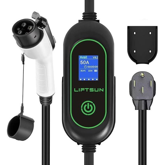 Level 2 240V EV Charger with 25ft Cable