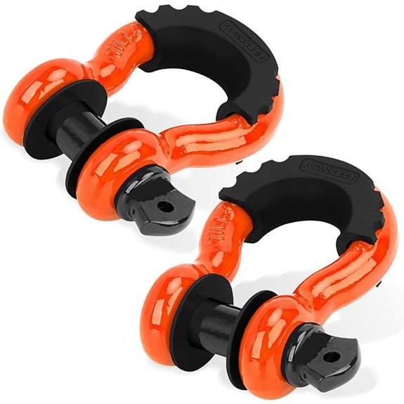 LIBERRWAY 3/4 D Ring Shackles (2 Pack)