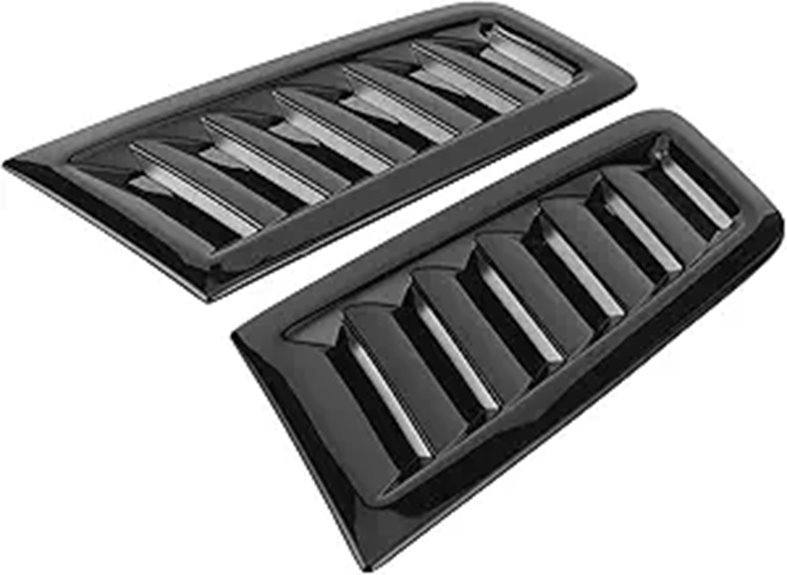 Carbon Fiber Car Hood Vent Scoop Kit