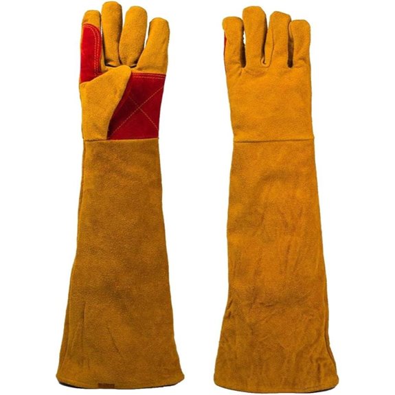 Long Leather Welding Gloves for Men Women