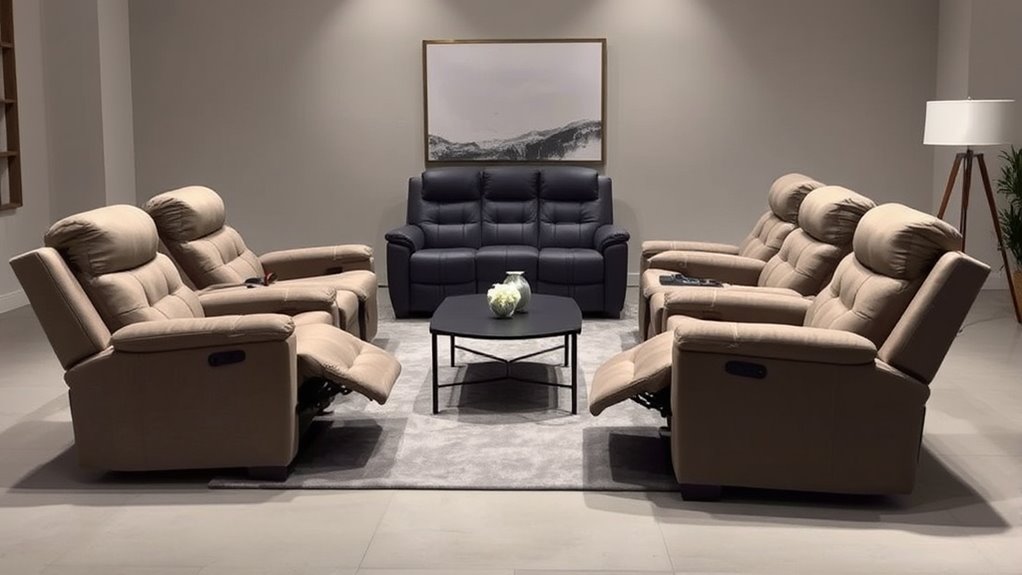 luxurious power reclining sofas