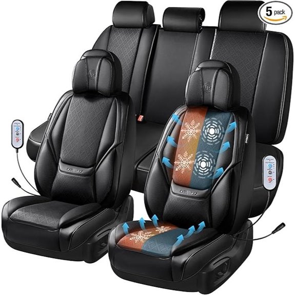 Luxury Nappa Leather 5-Seat Ventilation Seat Cover