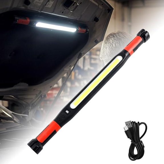 Magnetic Rechargeable Work Light with Flexible Gooseneck