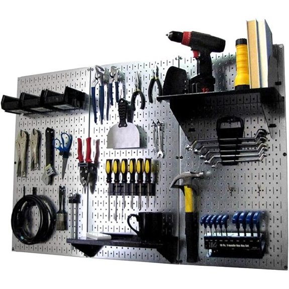 Wall Control Metal Pegboard Tool Storage Kit