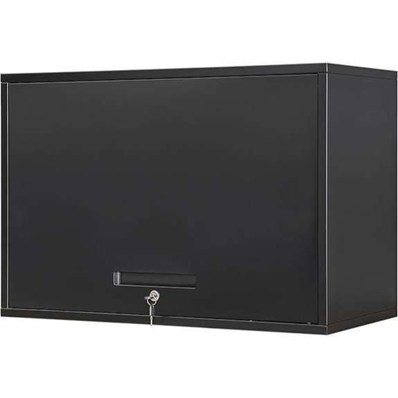 Yizosh Metal Wall Cabinet with Doors and Shelves