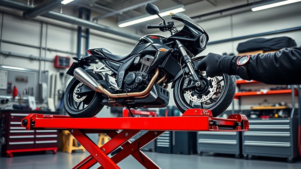 motorcycle lift safety features