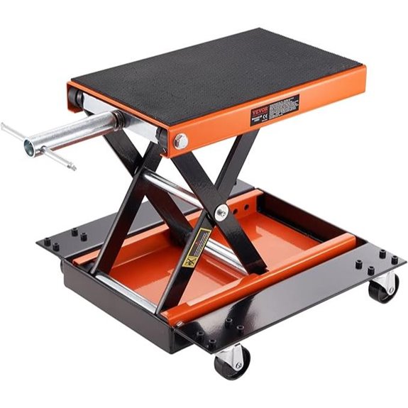 VEVOR Motorcycle Lift with Dolly and Tool Tray