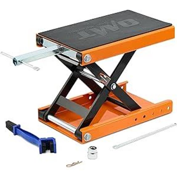Orion Motor Tech Motorcycle Lift with Chain Brush