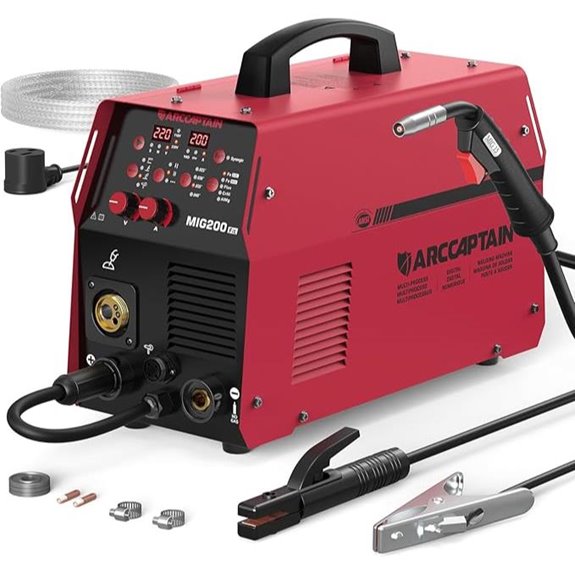 ARCCAPTAIN 6-in-1 Aluminum MIG Welder 200A