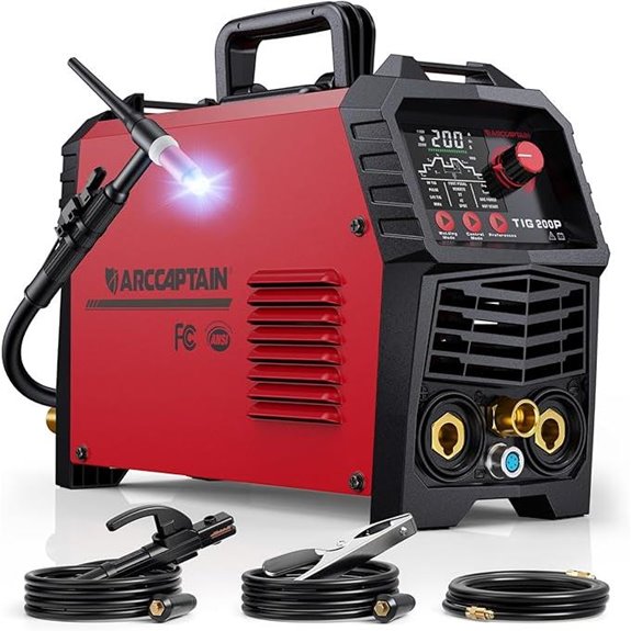 ARCCAPTAIN 5-in-1 TIG & Stick Welder 200A