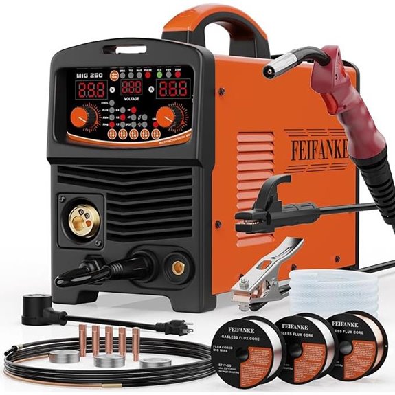 Multi-Process 250A MIG Welder with Pulse and TIG