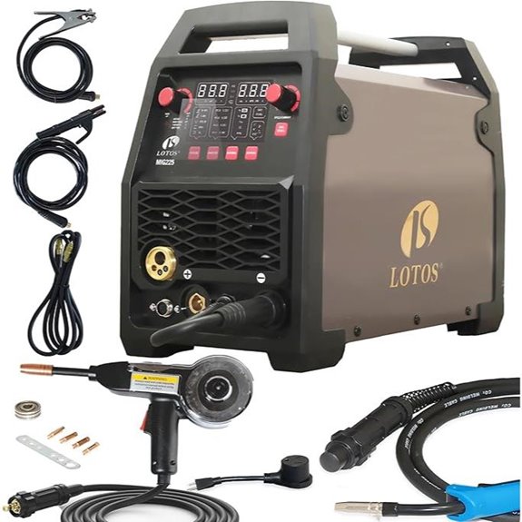LOTOS MIG225SP Multi-Process MIG Welder with Aluminum Spool