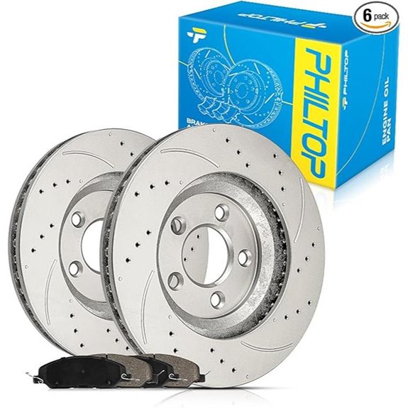 PHILTOP Brake Rotors and Pads Kit for Ford Mustang