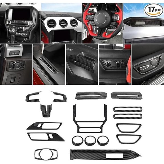 RT-TCZ Ford Mustang Carbon Fiber Interior Trim Kit