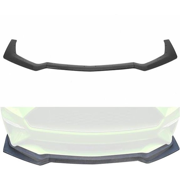 KUAFU 3Pcs Mustang GT Front Bumper Lip Splitter