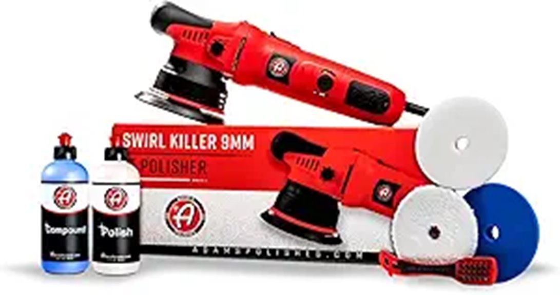 Adam's Polishes 9mm Dual Action Car Polisher Kit